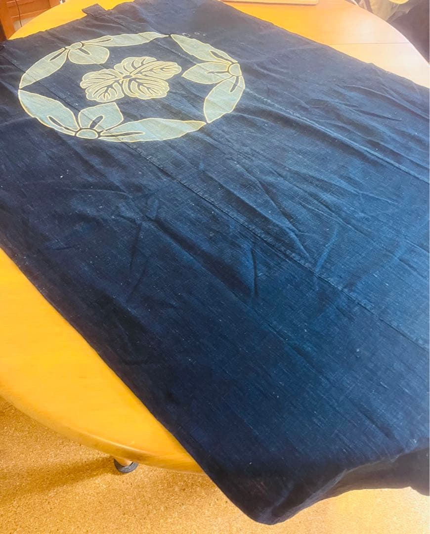 最終　藍染　型染　97×150㎝