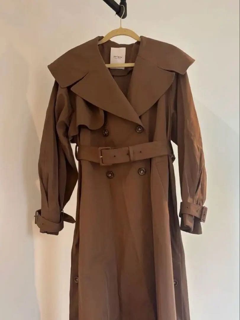 ジャケット・アウター Her lip to Grace Long Trench Coat s