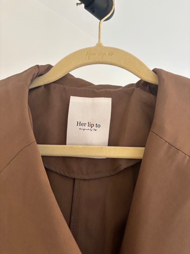 ジャケット・アウター Her lip to Grace Long Trench Coat s