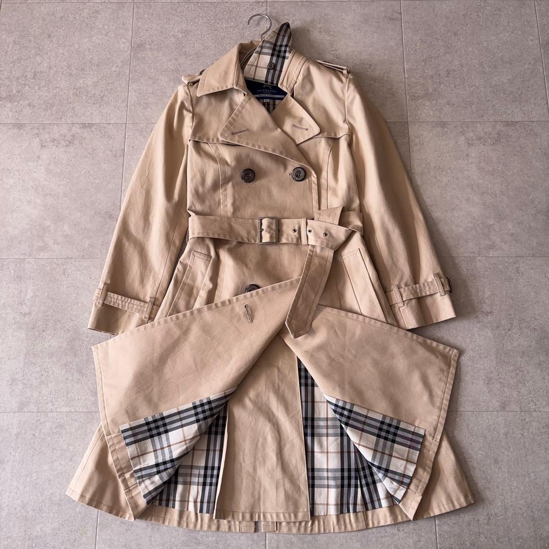 極美品✨️バーバリーブルーレーベル トレンチコート M ベージュ ノバチェック