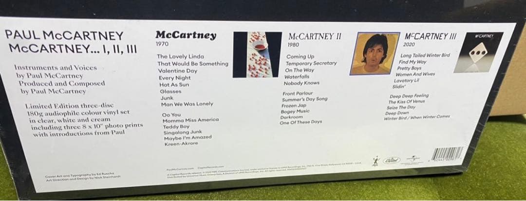 ポールマッカートニー『McCartney I II III』3LP Box