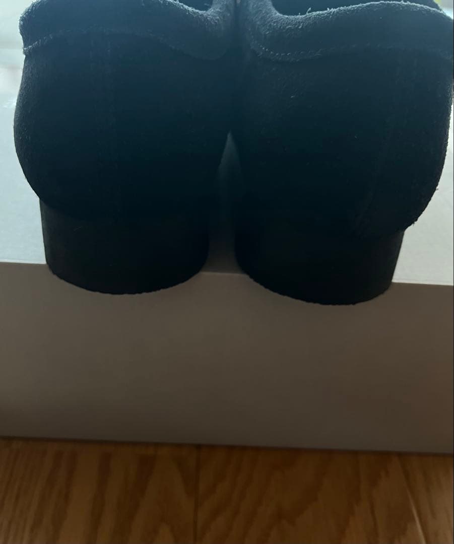 【美品】clarksクラークスワラビーブーツ スエード黒26cm