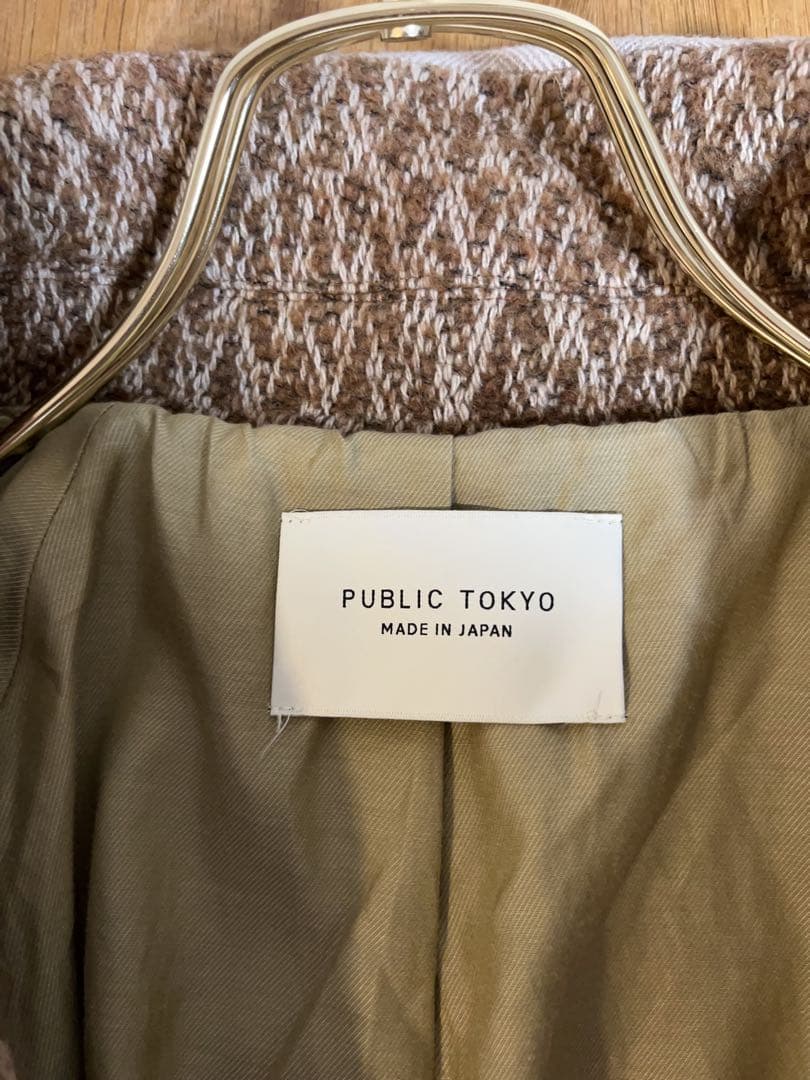 PUBLIC TOKYO ツイードポンチョコート