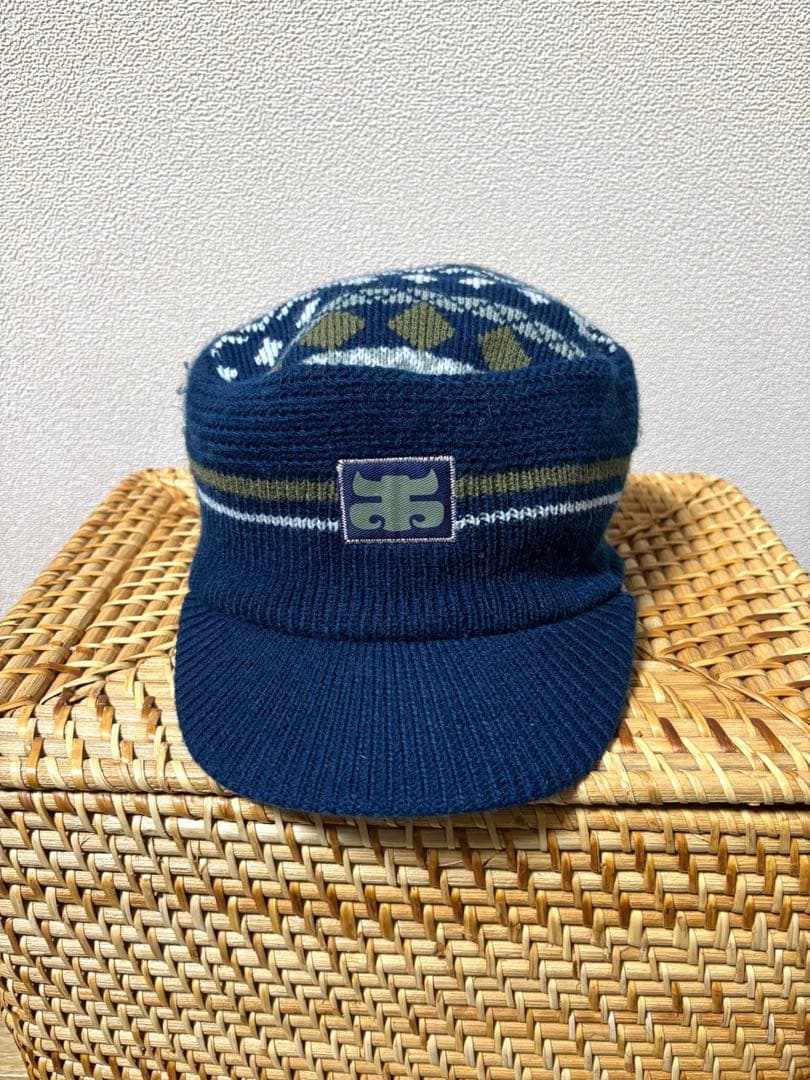 レア！00's 90's IPATH ツバ付 ニットキャップ ニット 帽 sk8
