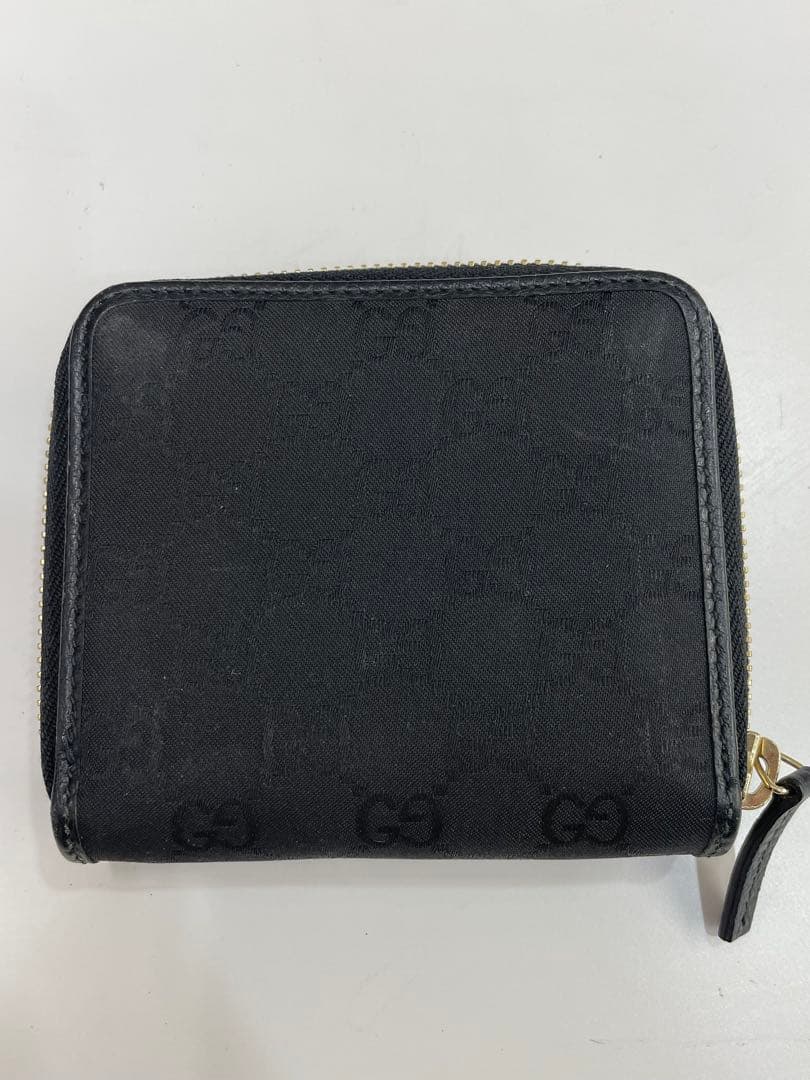 GGパターン ブラック 二つ折り財布