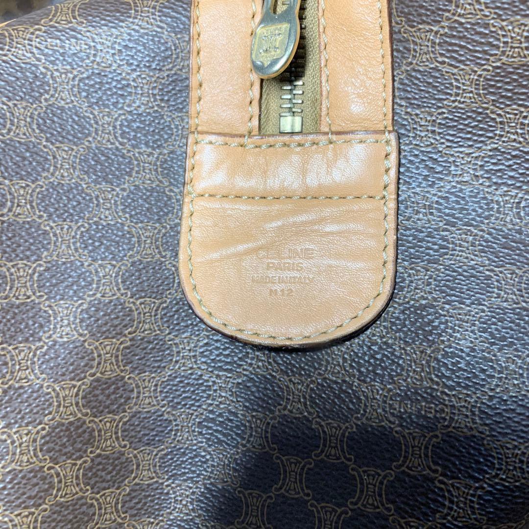 極美品！！CELINE マカダムボストンバッグ　バンドバッグ