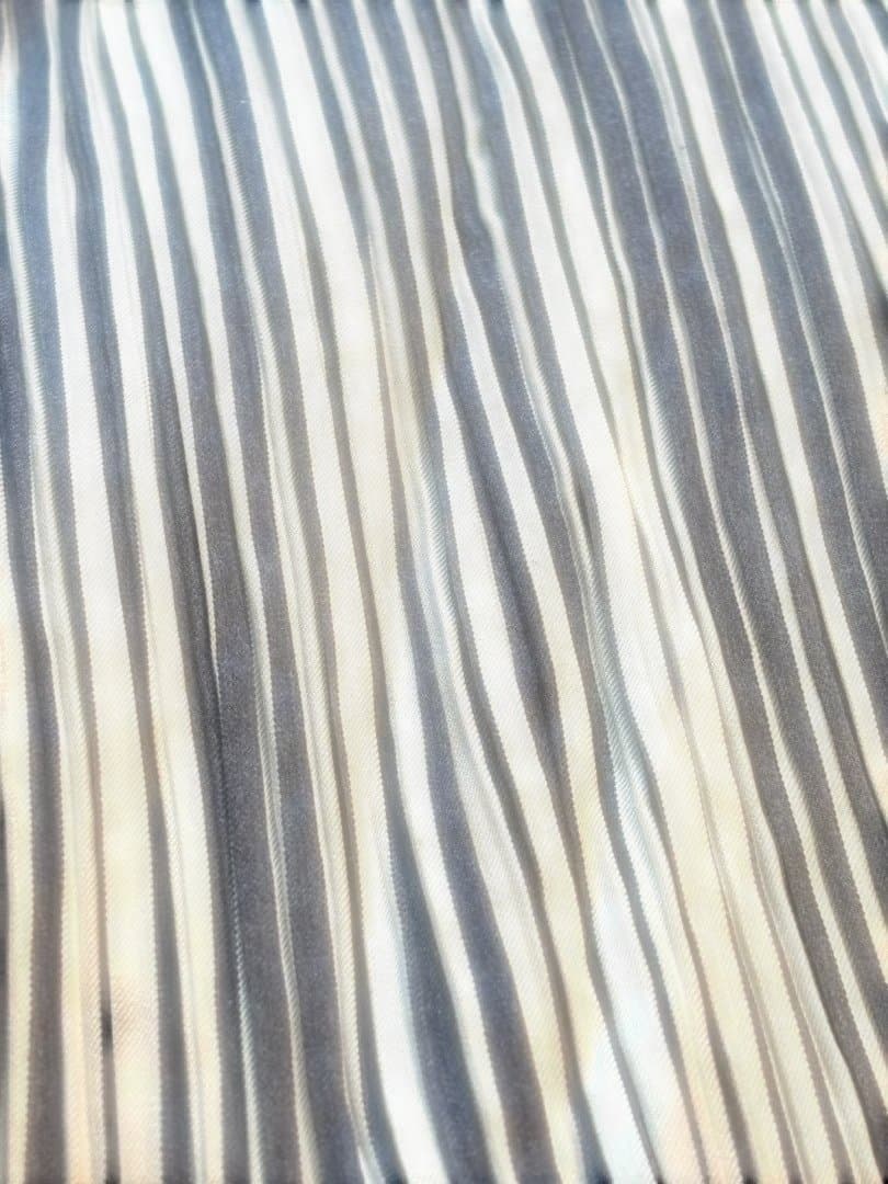 ISSEY MIYAKE プリーツ ミックスストライプ ロング スカート