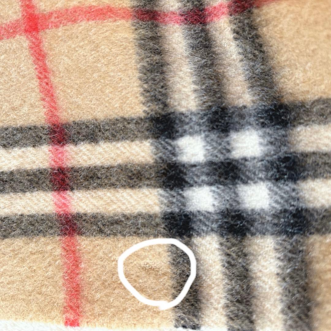 Burberry's ノバチェック柄 100%カシミヤマフラー 　ベージュ