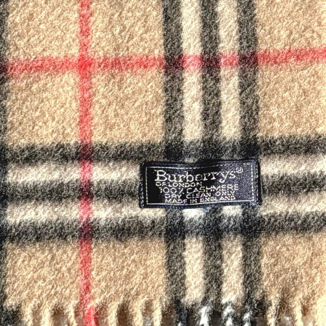Burberry's ノバチェック柄 100%カシミヤマフラー 　ベージュ