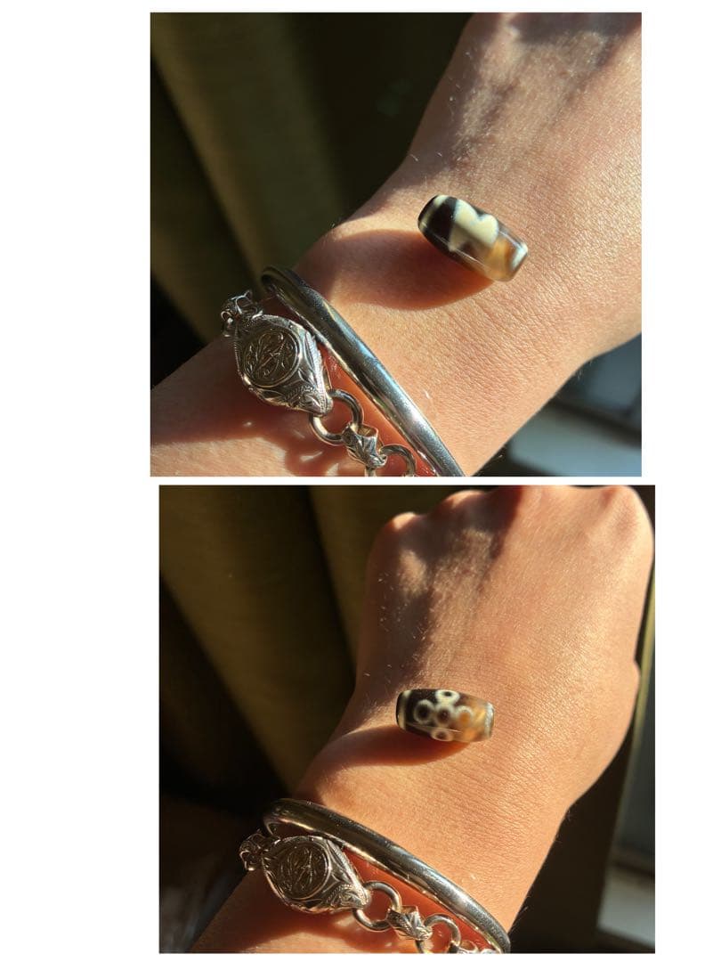 高品質✨ウルプル透け艶✨ 閃電五眼天珠ミニサイズ
