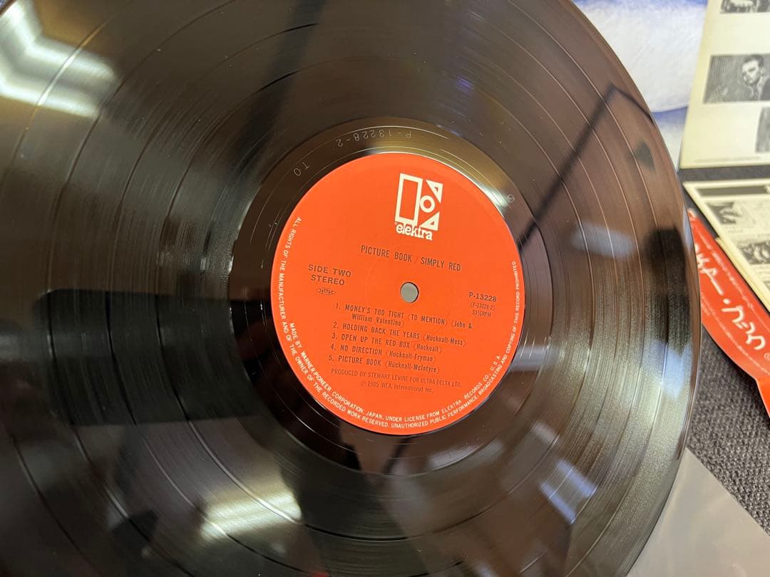 希少完品 シンプリー・レッド 1985年盤 LP P-13228 帯/ハガキ付