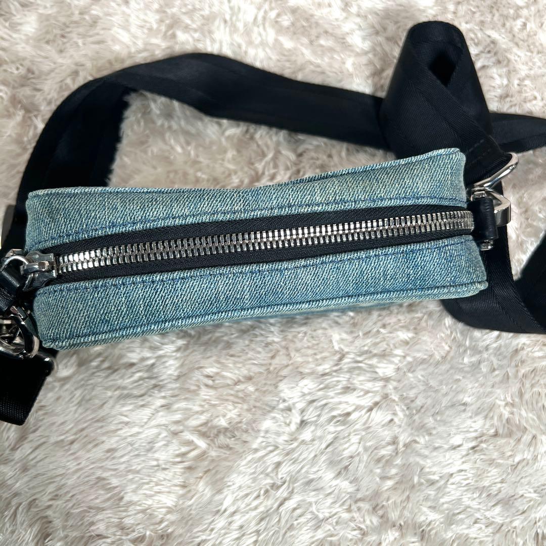 DIESEL ディーゼル　ショルダーバッグ　カメラ　ボディ　デニム　ポーチ　ロゴ