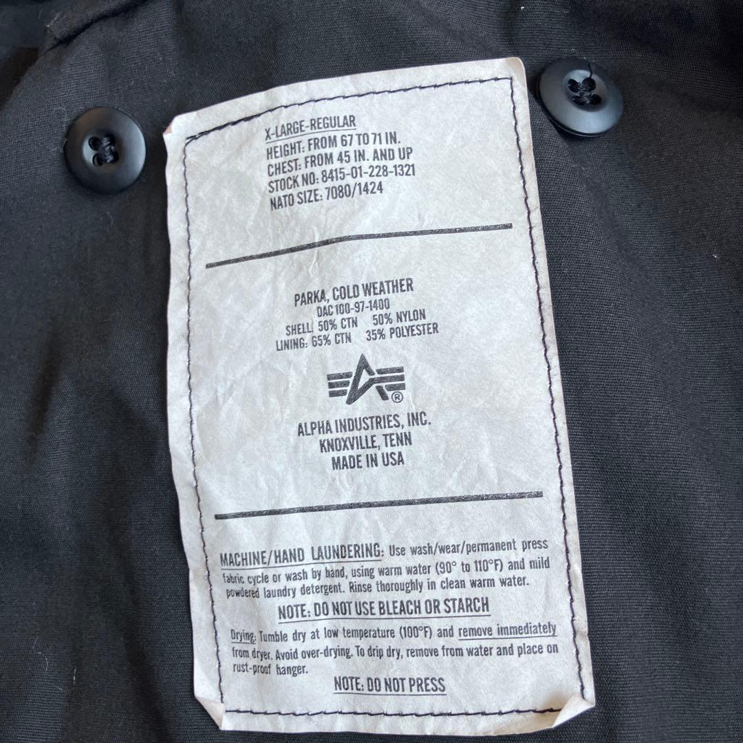 米国製alpha industries （アルファインダストリーズ）コート