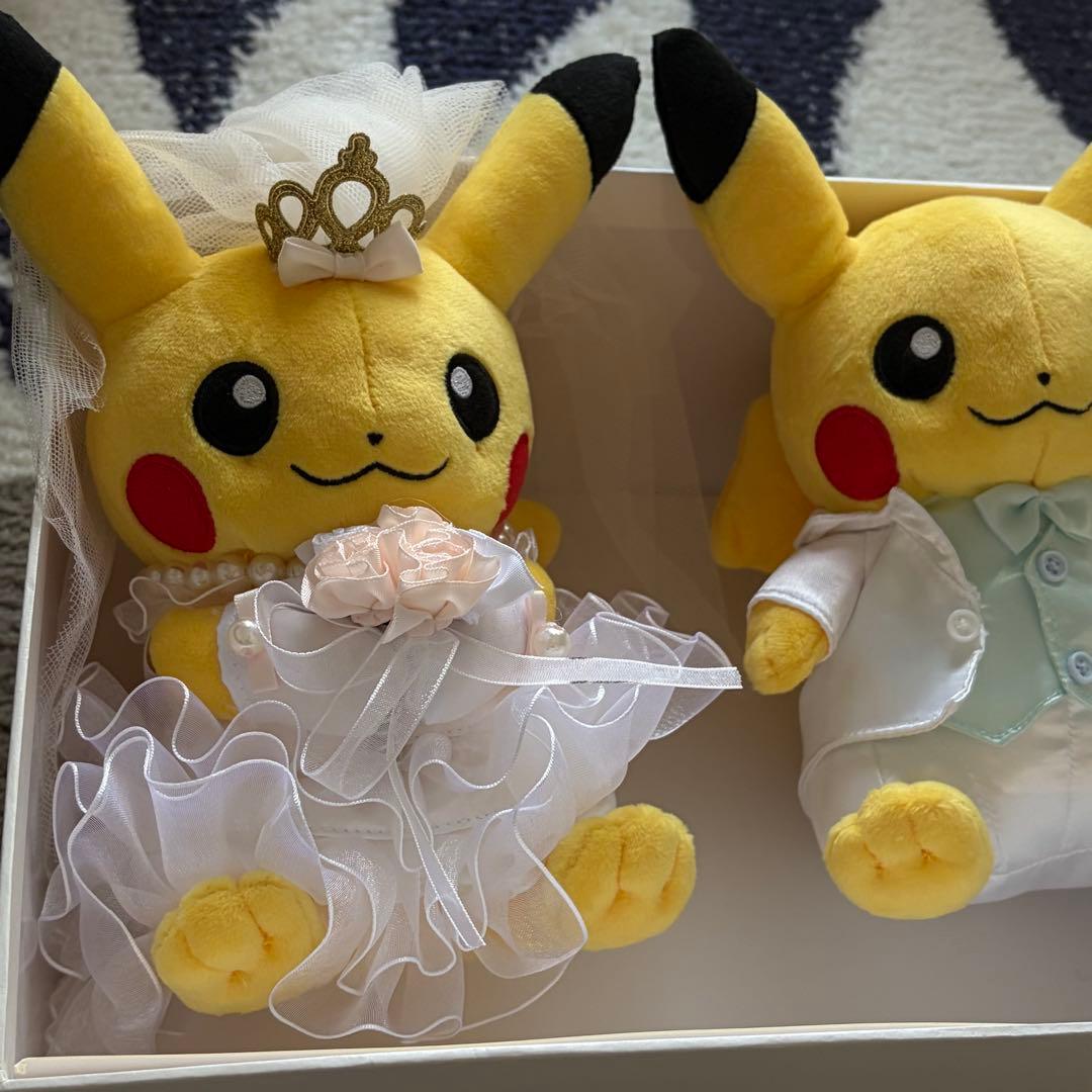 Precious Wedding ペアピカチュウ　ぬいぐるみ　結婚式