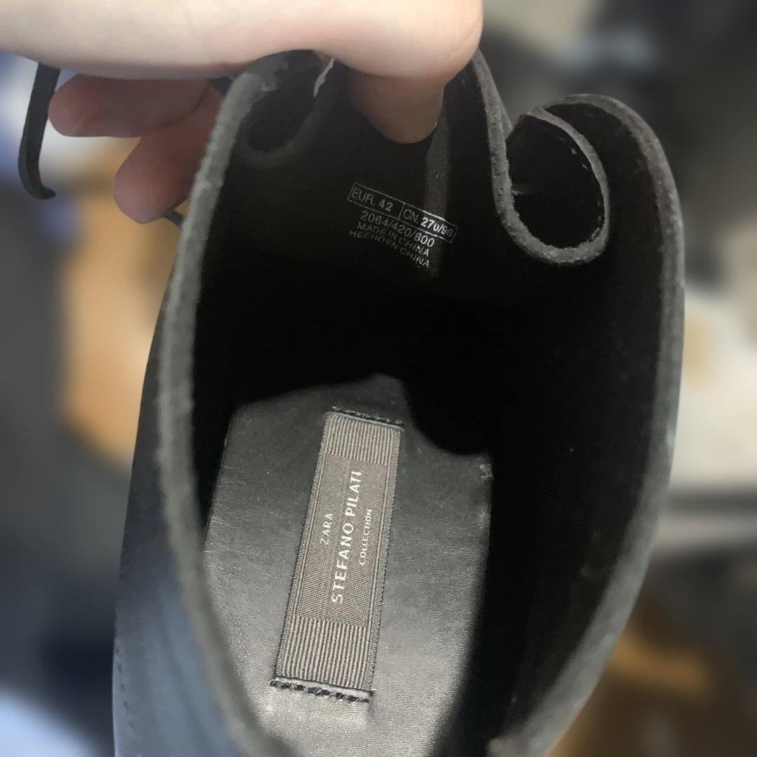 stefano pilati × Zara レザーシューズ　ブーツ　42