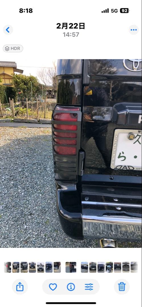 ランクルプラド78テールランプガード付き