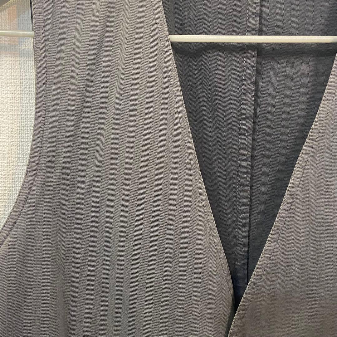 LARDINI ラルディーニ サマーヘリンボーン ベスト 52 ジレ　グレージュ