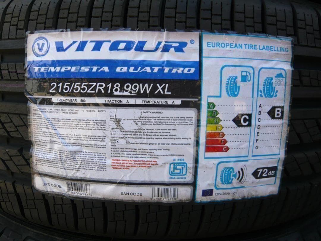 送料込☆VITOUR QUATTRO☆215/55R18☆４本セット