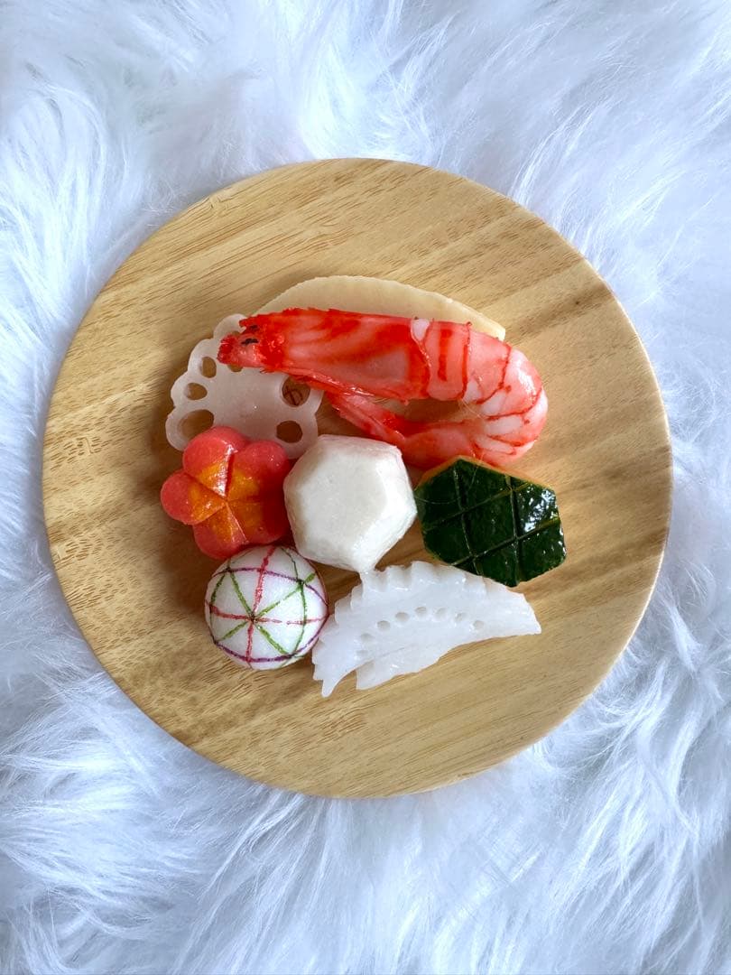 イムラサンプル特注 お食い初めセット食品サンプル 美品、中古　食器名前あり