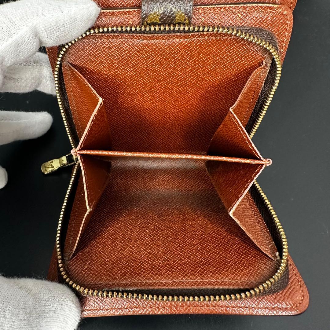 【美品☆】ルイヴィトン コンパクトジップ　モノグラム　折り財布