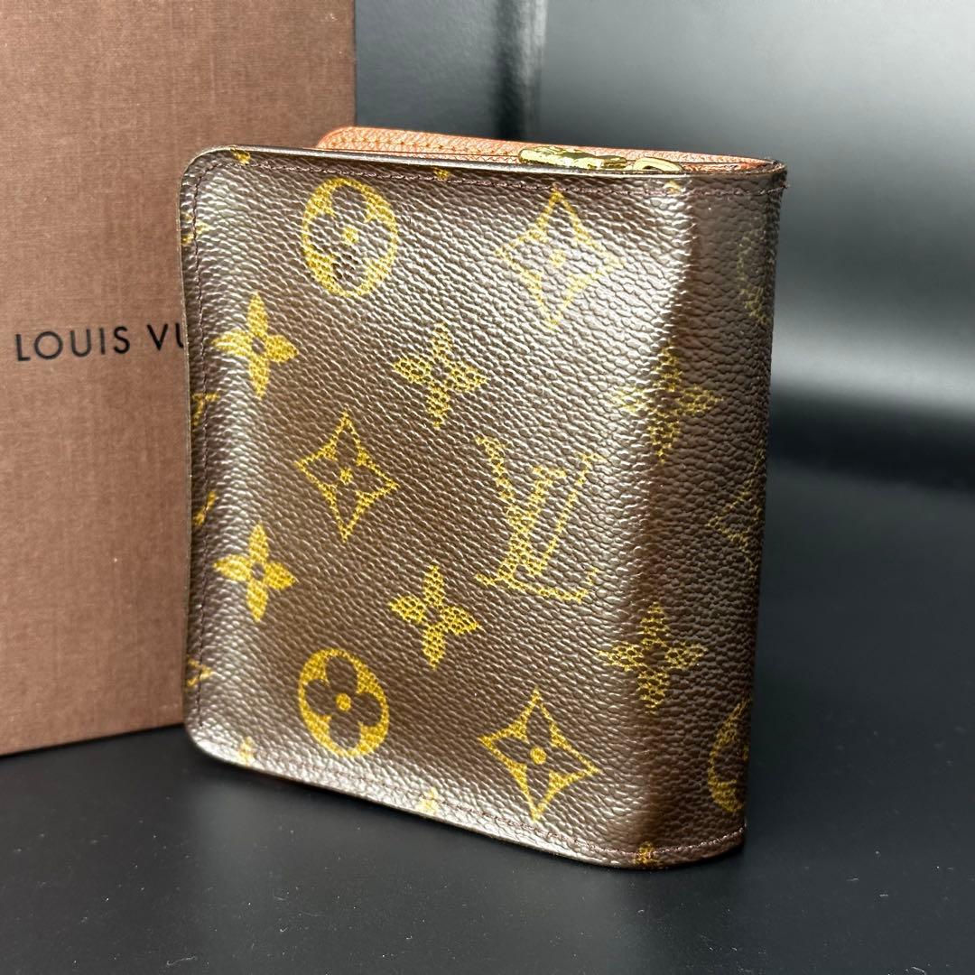 【美品☆】ルイヴィトン コンパクトジップ　モノグラム　折り財布
