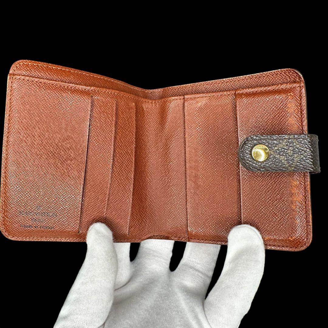 【美品☆】ルイヴィトン コンパクトジップ　モノグラム　折り財布