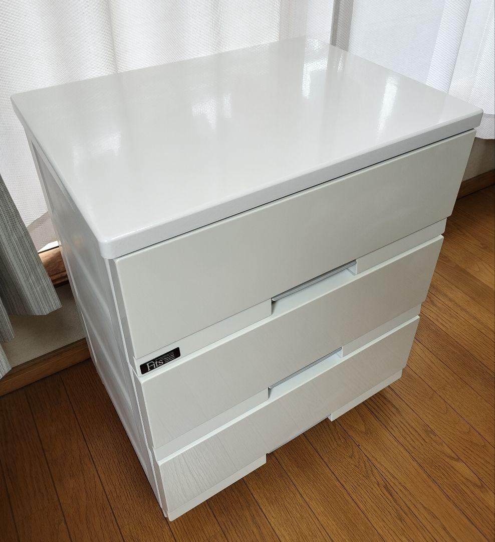 【美品】フィッツプラスプレミアム 3段 セラミックホワイト【FP5503】