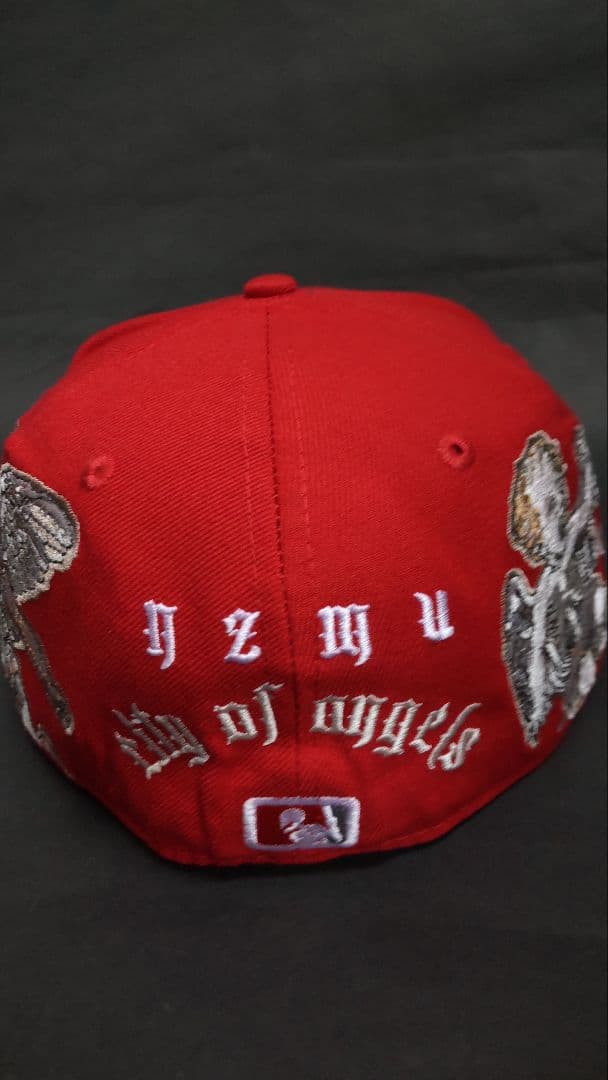 New Era 59FIFTY×NZMUコラボLAドジャースキャップレッド3/8
