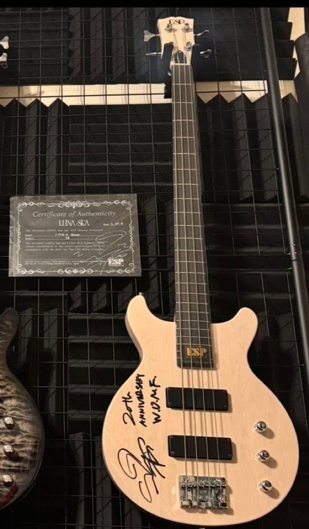 ESP J-TVB-V BLOND Jサイン入り、シリアル認証書付き。30本限定