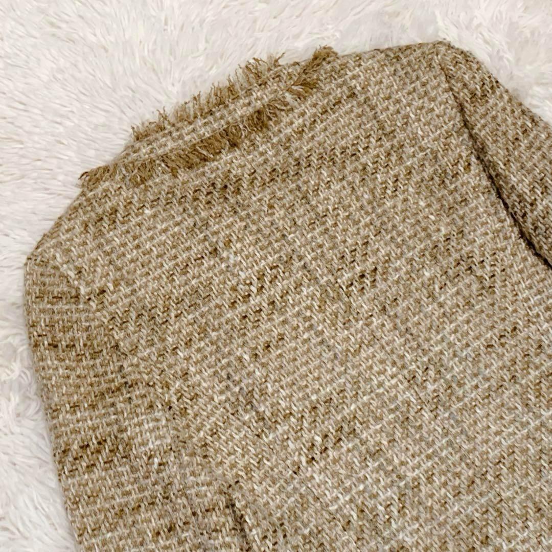 ☆美品★ANAIY ツイード ノーカラージャケット　36 日本製