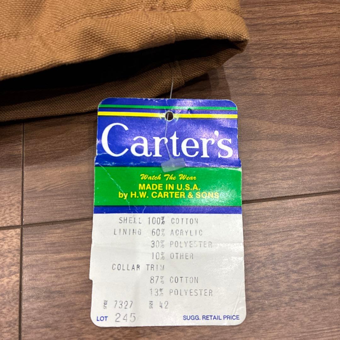 デッド 80s USA製 CARTERSブラウンダック カバーオール サイズ42