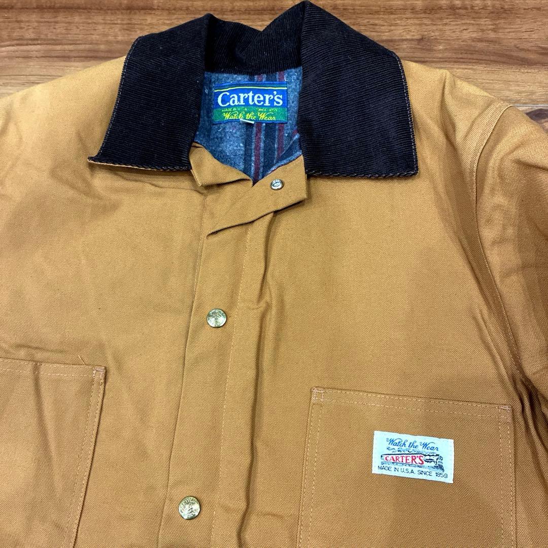 デッド 80s USA製 CARTERSブラウンダック カバーオール サイズ42