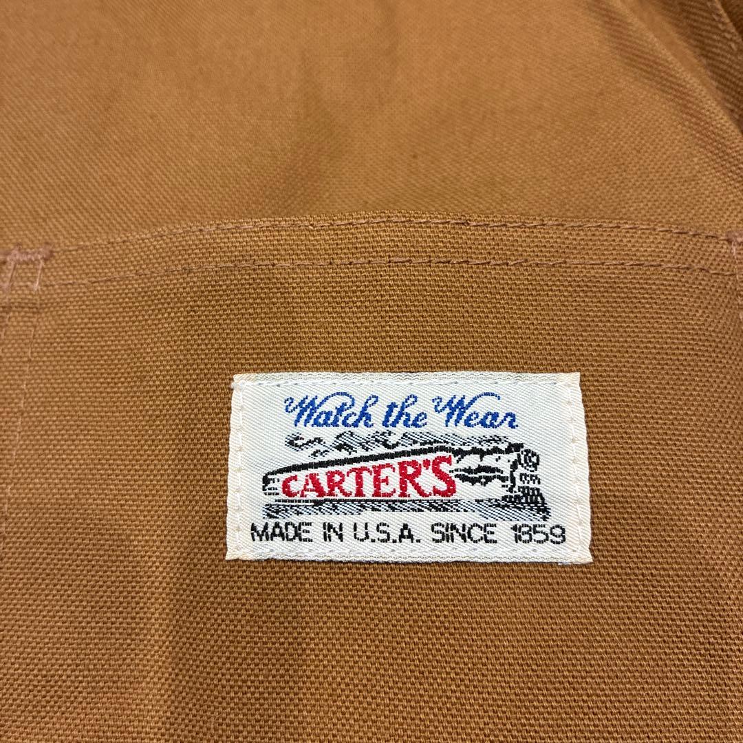 デッド 80s USA製 CARTERSブラウンダック カバーオール サイズ42