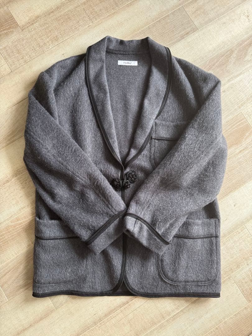 ジャケット・アウター EXODUS SHAGGY WOOL SHAWL COLLAR JACKET