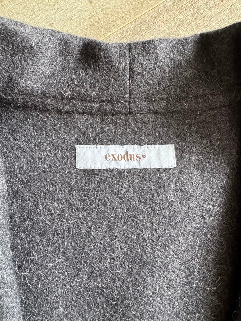 ジャケット・アウター EXODUS SHAGGY WOOL SHAWL COLLAR JACKET
