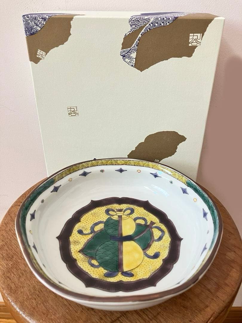 【新品】九谷焼 6号鉢 宝文 / 銀泉窯