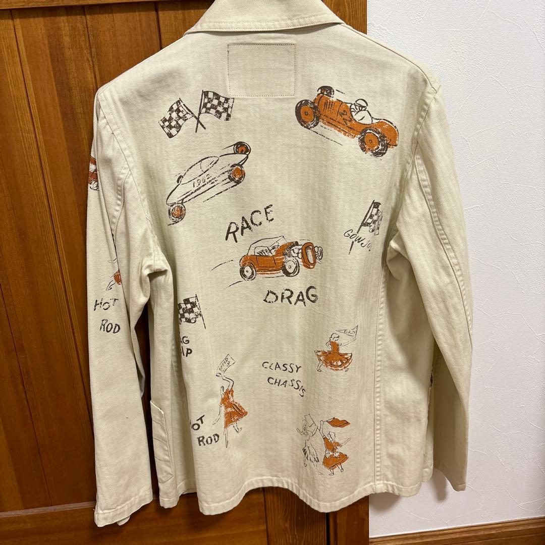 OLD CROW ハンドペイント　カバーオール