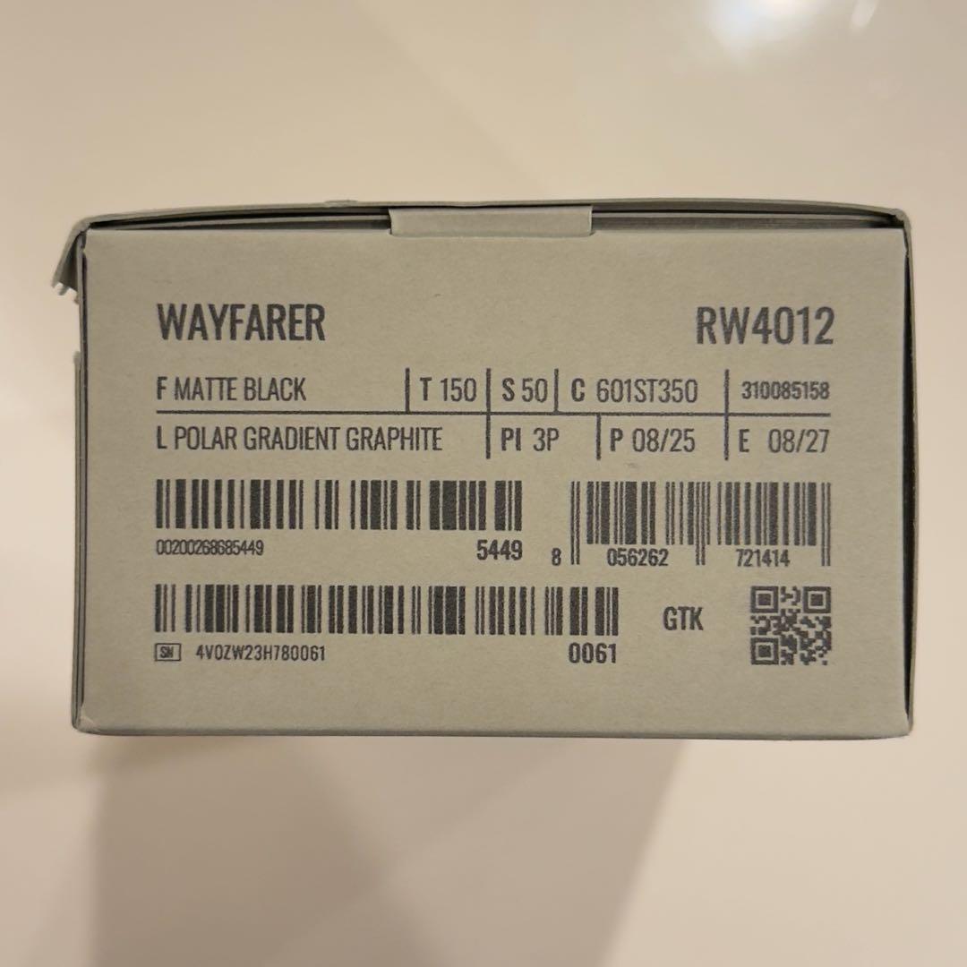 小物 Ray-Ban  Gen2 WAYFARER RW4012