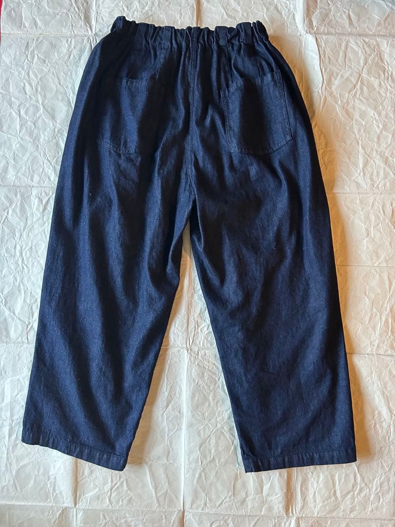 mizuiro ind デニムタックワイドパンツ
