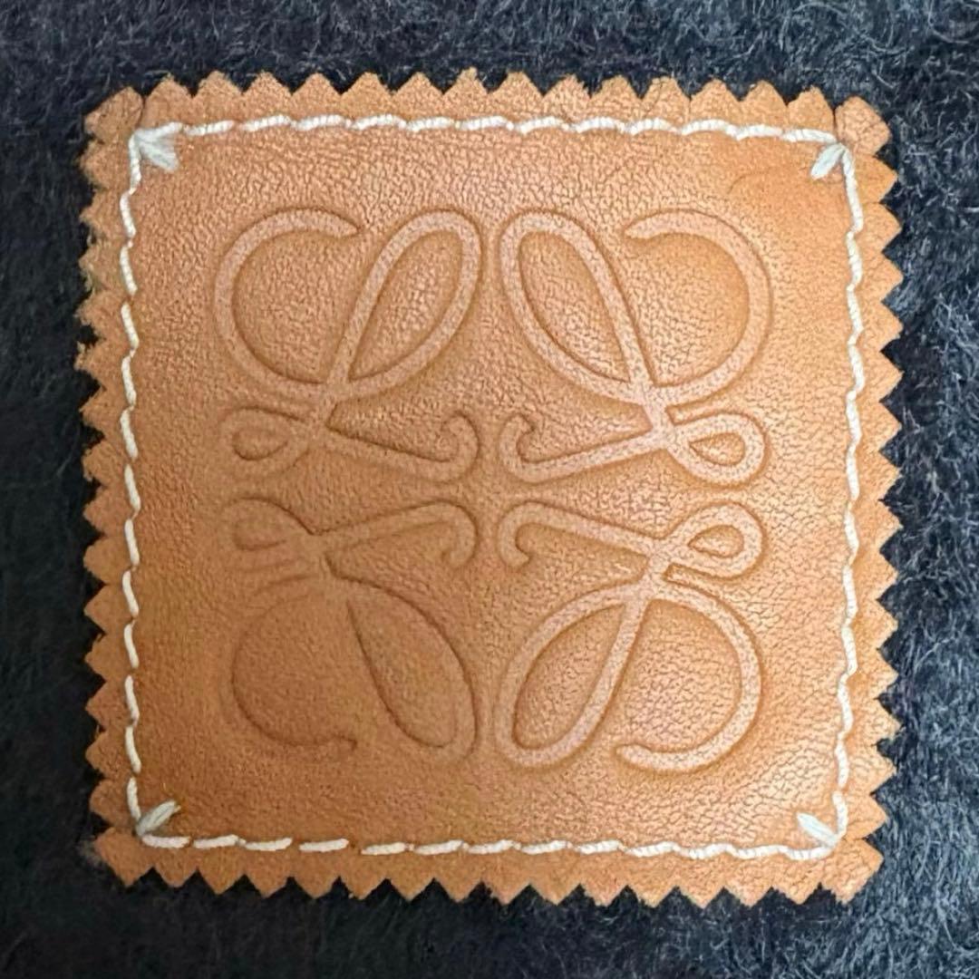 LOEWE モヘア　ウール　マフラー　ブラック