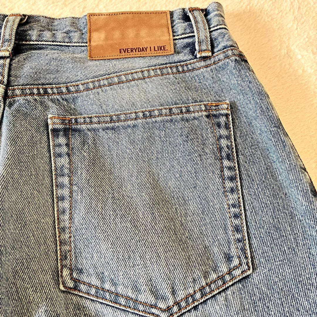 Deuxieme Classeドゥーズィエムクラス タックバギーデニム 38