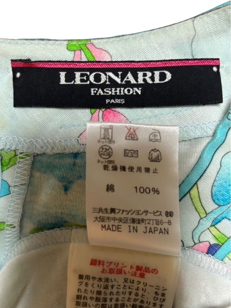 ＊LEONARD ＊フラワープリント 半袖Tシャツ　カットソー