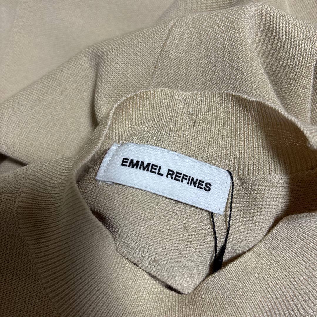 新品　EMMEL REFINES クルーネック Aライン　ニットワンピース