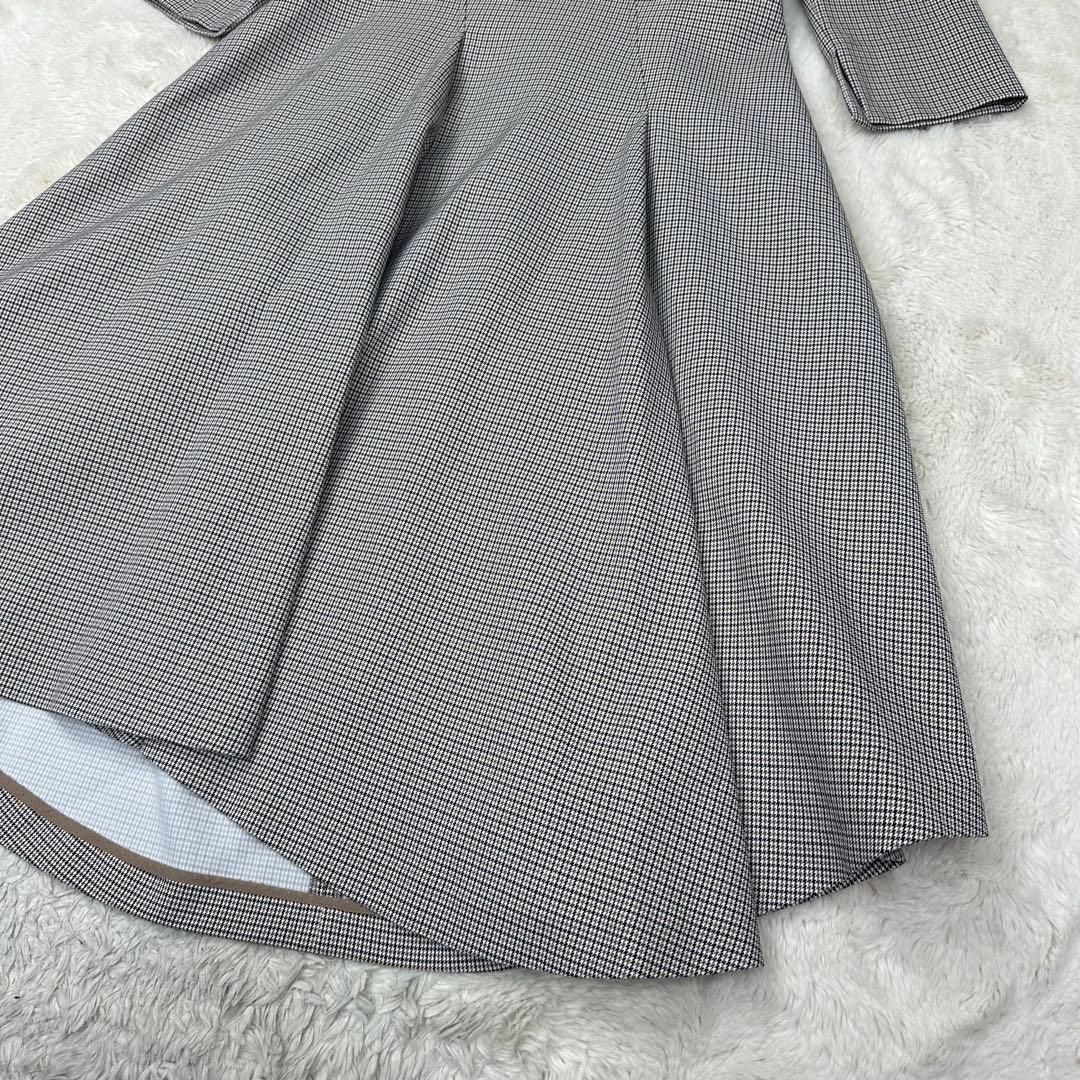 ✨美品✨CELFORD 美シルエット 千鳥格子柄 フィッシュテール ワンピース