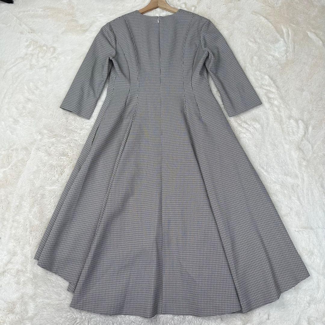✨美品✨CELFORD 美シルエット 千鳥格子柄 フィッシュテール ワンピース