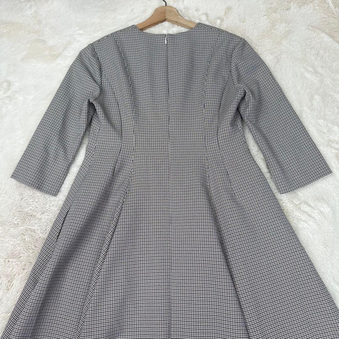 ✨美品✨CELFORD 美シルエット 千鳥格子柄 フィッシュテール ワンピース
