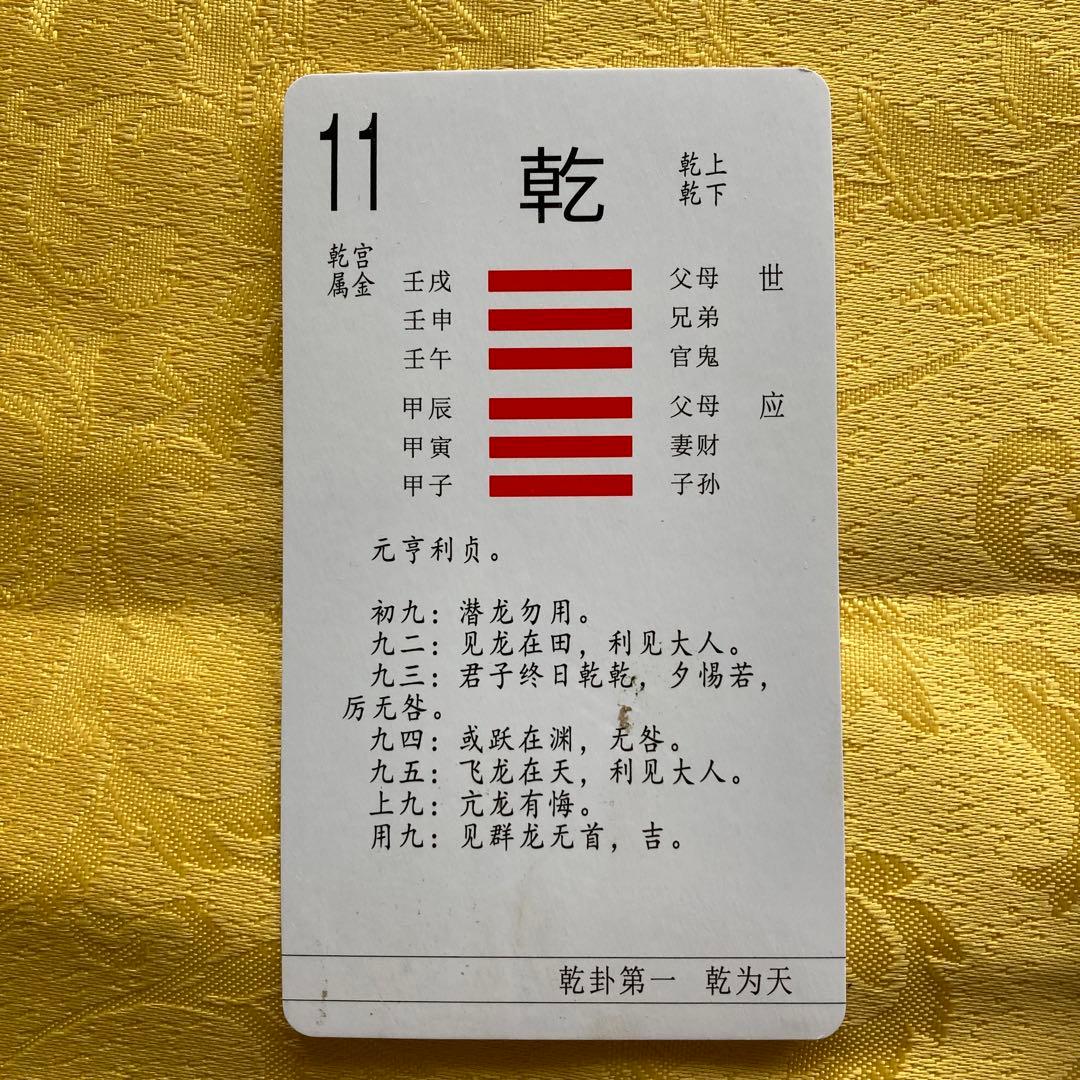 易経入門 自分で占える易の実践　易占・六十四卦カード(80枚拡大版)易断　五行易