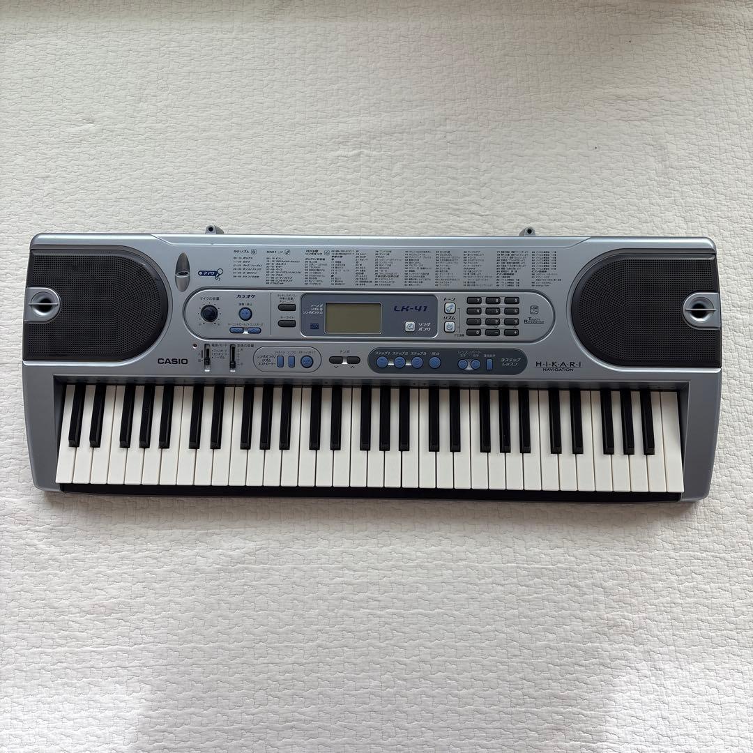 本日限定価格CASIO LK-41 キーボード 光ナビゲーション　スタンド譜面台