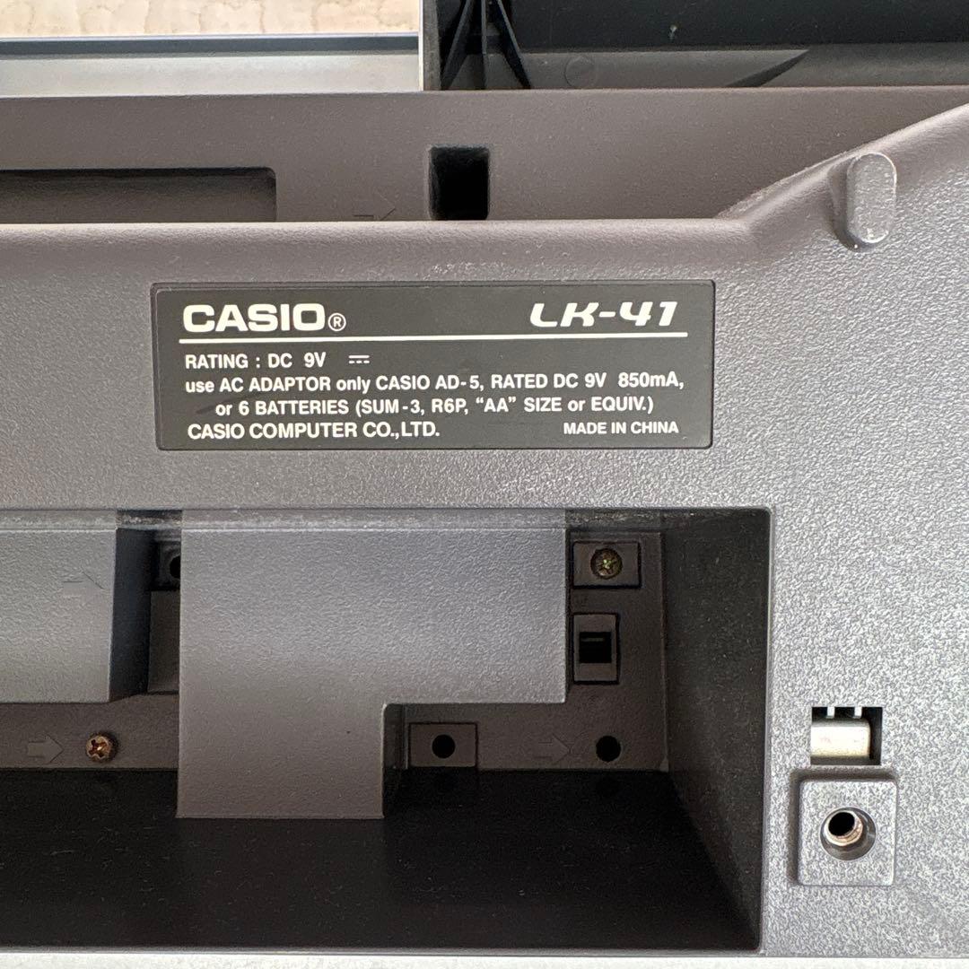 本日限定価格CASIO LK-41 キーボード 光ナビゲーション　スタンド譜面台