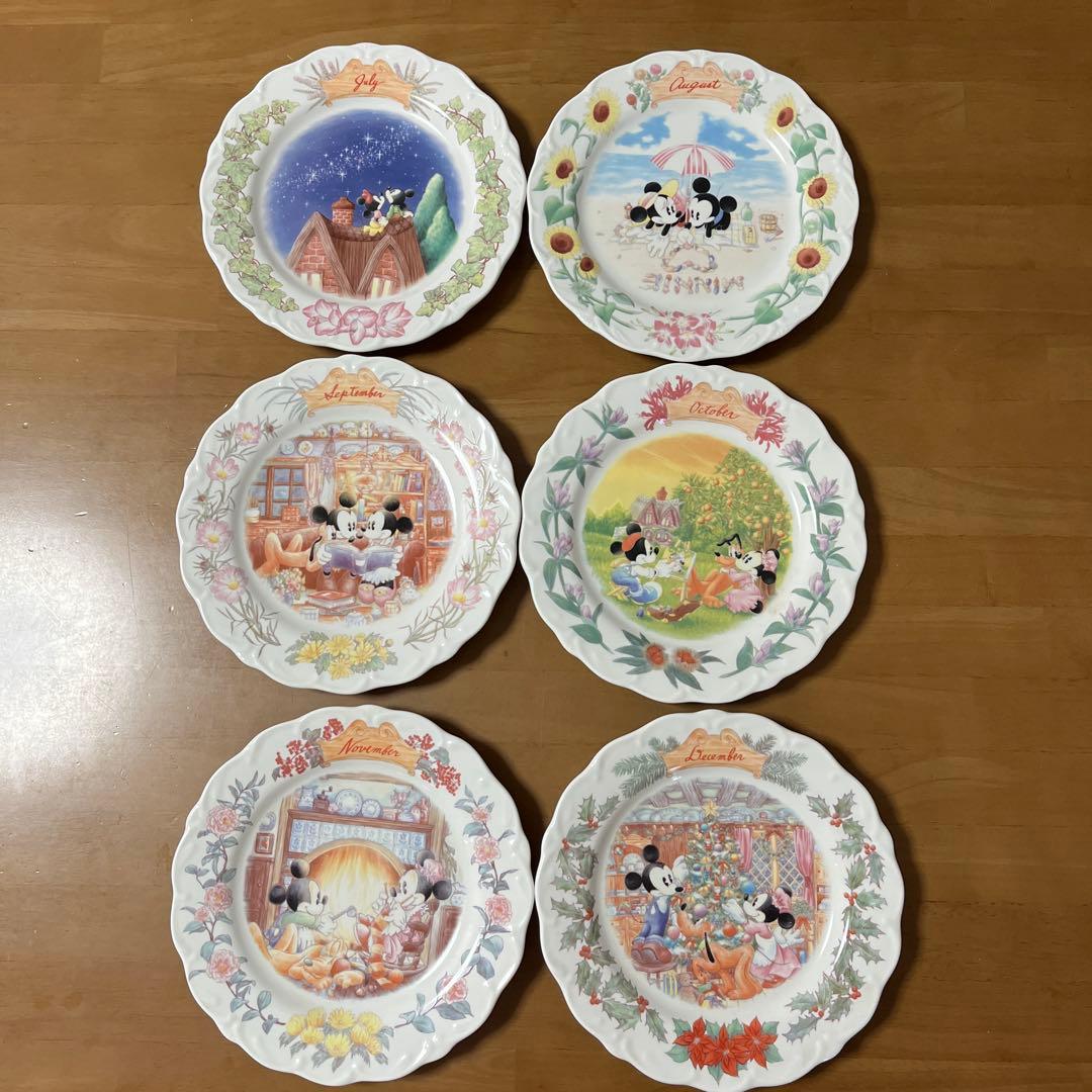 ミッキー＆ミニーコレクション 皿セット12ヶ月